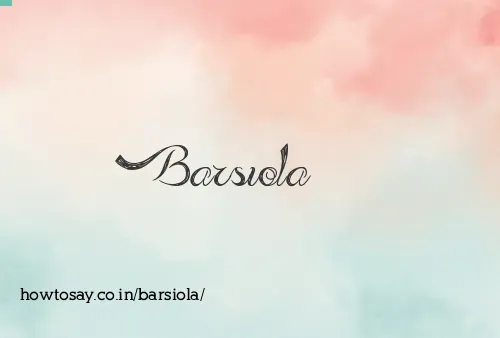 Barsiola