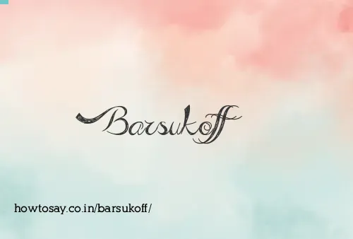 Barsukoff