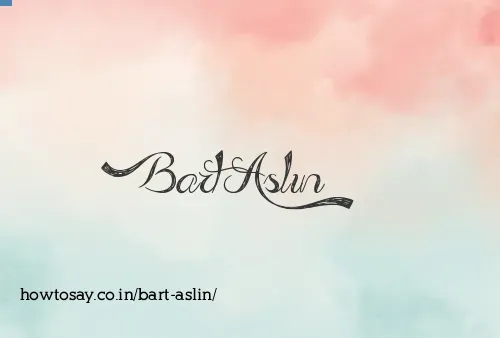 Bart Aslin