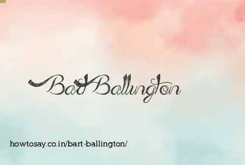 Bart Ballington