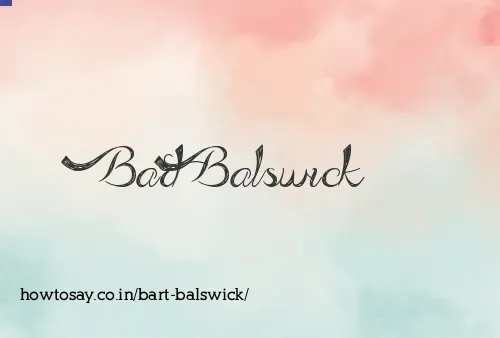Bart Balswick