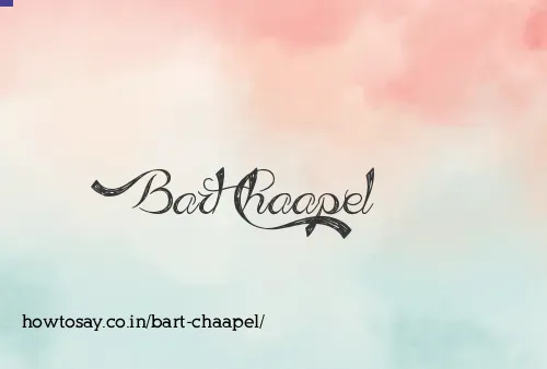Bart Chaapel