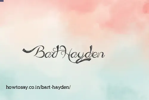 Bart Hayden
