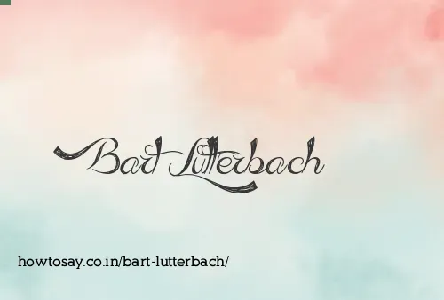 Bart Lutterbach