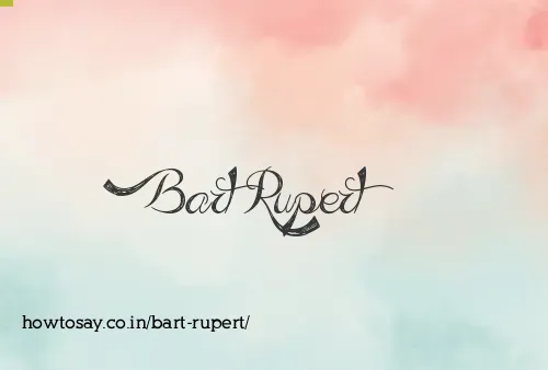 Bart Rupert