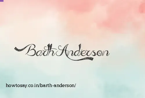 Barth Anderson