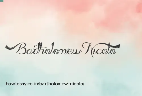 Bartholomew Nicolo