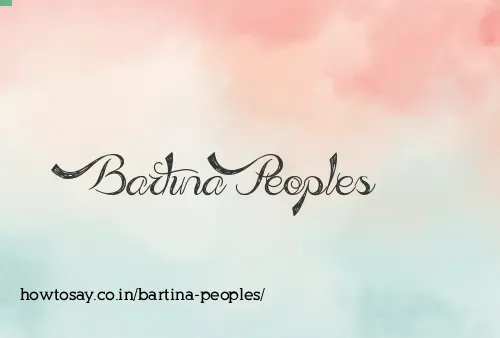 Bartina Peoples