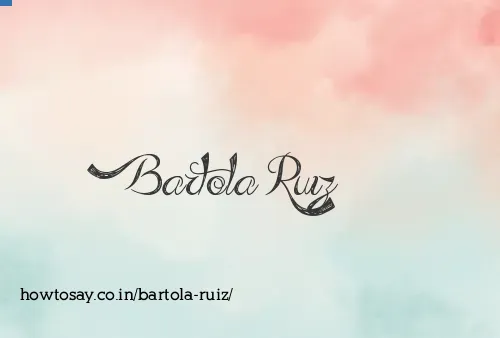 Bartola Ruiz