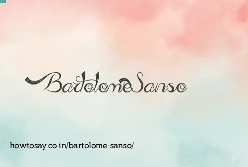 Bartolome Sanso