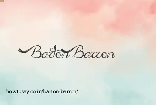 Barton Barron