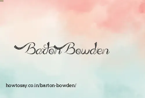 Barton Bowden