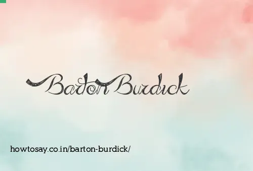 Barton Burdick