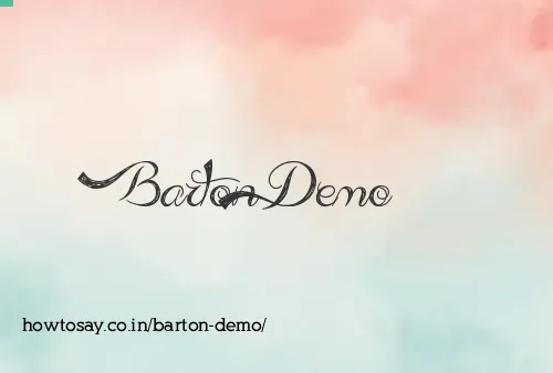 Barton Demo