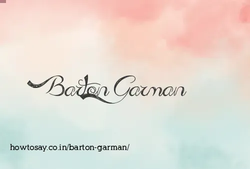 Barton Garman