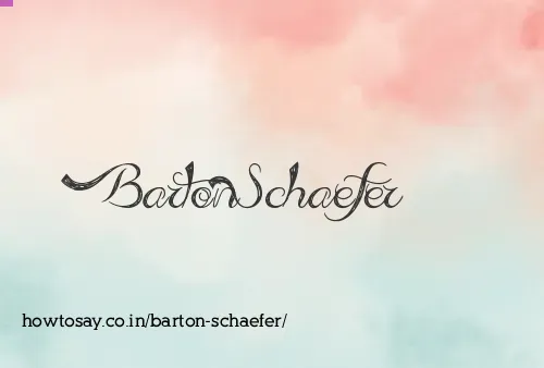 Barton Schaefer