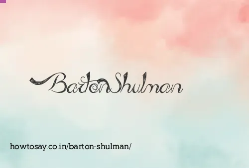 Barton Shulman