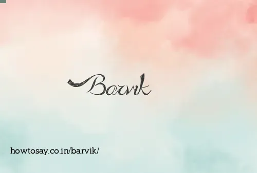Barvik