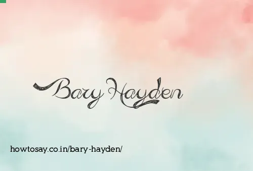 Bary Hayden
