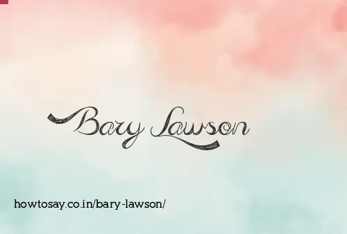 Bary Lawson