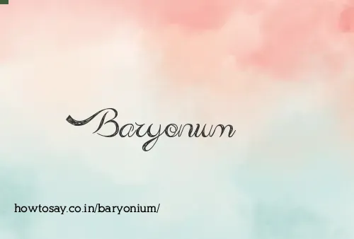Baryonium