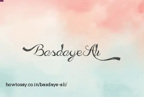 Basdaye Ali