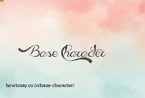 Base Character