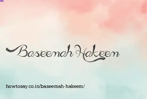 Baseemah Hakeem