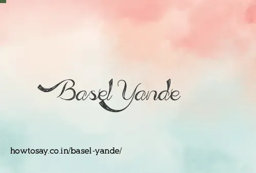 Basel Yande