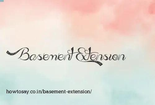 Basement Extension