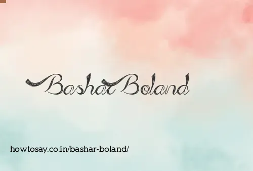 Bashar Boland