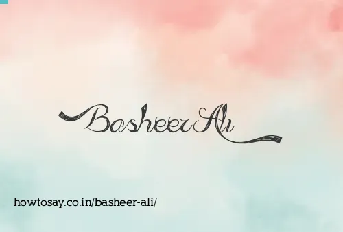 Basheer Ali