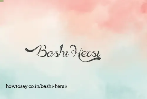 Bashi Hersi
