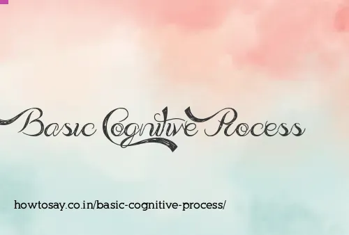 Basic Cognitive Process