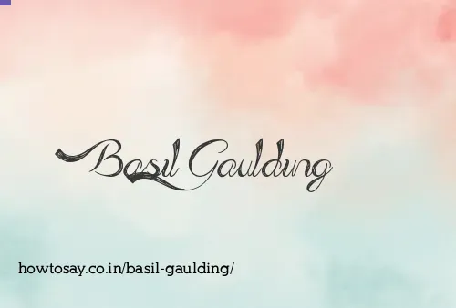 Basil Gaulding