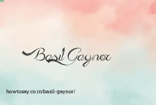 Basil Gaynor