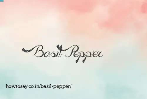 Basil Pepper
