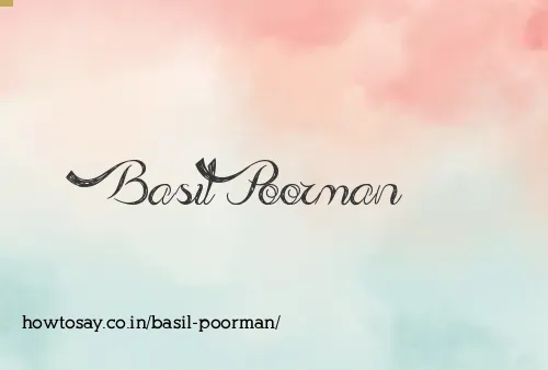 Basil Poorman