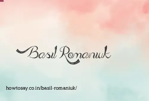 Basil Romaniuk
