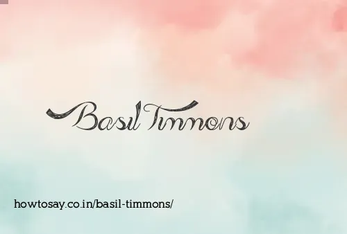Basil Timmons
