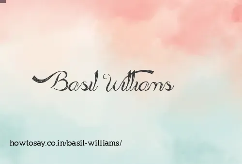Basil Williams