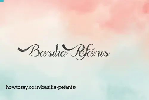 Basilia Pefanis