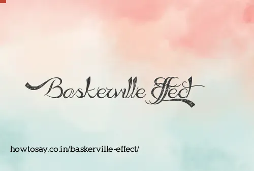 Baskerville Effect