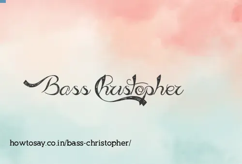 Bass Christopher