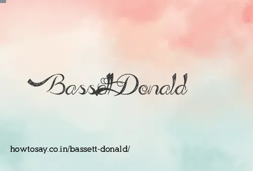 Bassett Donald