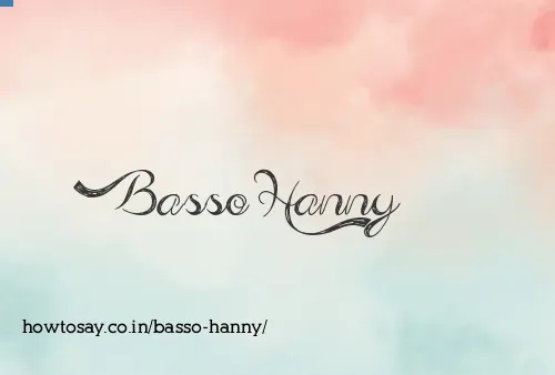 Basso Hanny