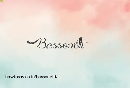 Bassonetti
