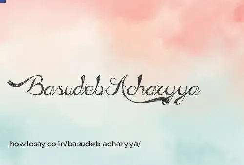Basudeb Acharyya