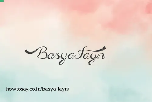 Basya Fayn