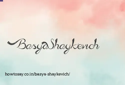 Basya Shaykevich